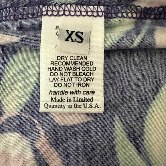 Michael Lauren Pants Women Sz XS Bell Bottom Draw String Lightweight Floral Fun - Picture 9 of 14